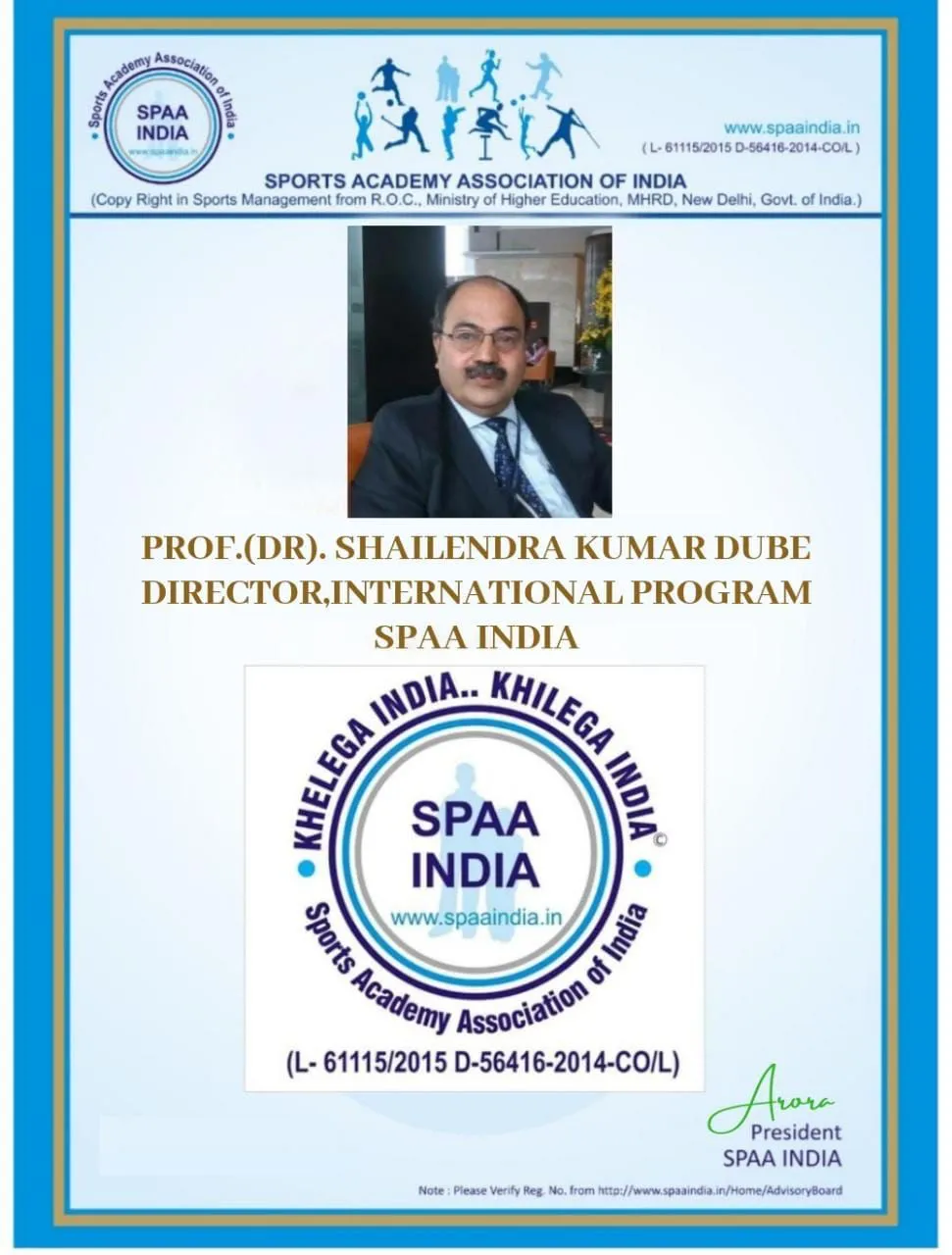Dr . S. K. Dube